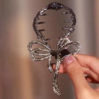 【YF】◈❉㍿  Korean Rhinestone Bow Hair Claws Bun Clip Crab Barrettes Ponytail Holder Hairpins Fashion Accessories