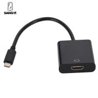 อะแดปเตอร์แปลง HDMI ชนิด C เป็น HDMI ตัวเมียสายแปลงตัวผู้เป็นตัวเมียขนาดเล็ก4K สำหรับพีซีแล็ปท็อปแท็บเล็ต HDTV