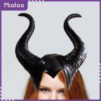 ชุดคอสเพลย์ผ้าโพกศีรษะแตรฮาโลวีนชุดราชินีอีสเตอร์สีดำของ Miatoo