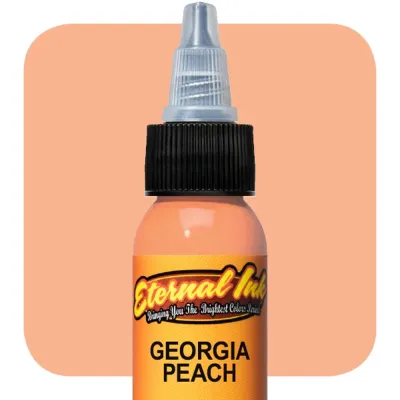 หมึกสักอีเทอนอล&nbsp;Georgia Peach ขนาด 1 ออนซ์ สีสักลาย เอทานอล หมึกสัก เอทานอล หมึกแท้ 100% จากอเมริกา Eternal Tattoo Ink Georgia Peach 1oz 100% Original From America