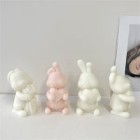 Ornament Soap Aromatherapy Hugging Plaster Rabbit Heart Candle Mold