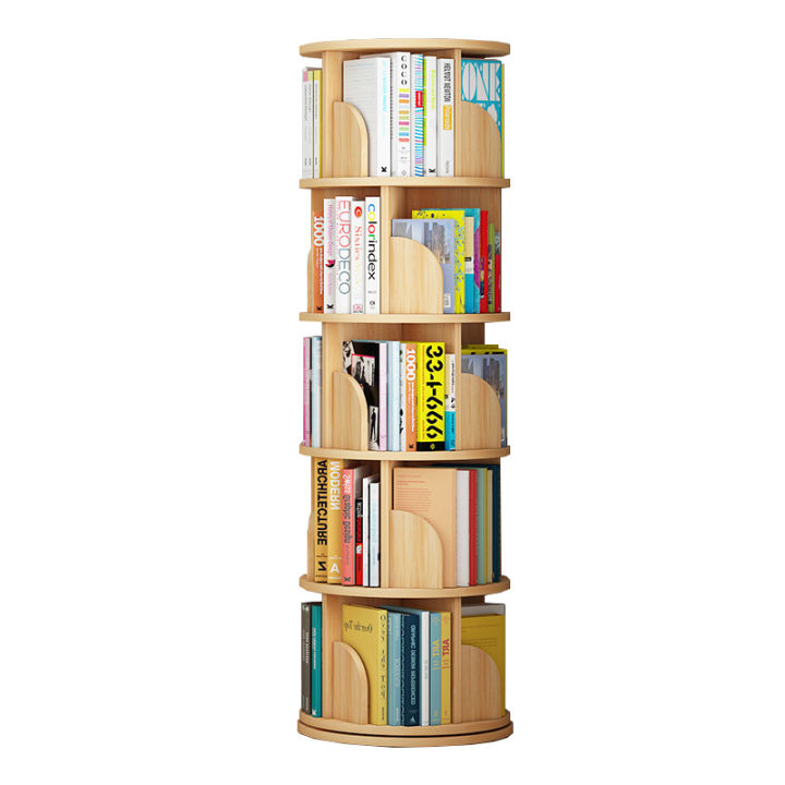 ตู้หนังสือ-ชั้นวางหนังสือ-ชั้นหนังสือ-ตู้วางหนังสือ-ชั้นวางหนังสือไม้-ชั้นวางหนังสือหมุนได้-ชั้นวางของ5ชั้น