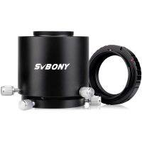 SVBONY SV123 อะแดปเตอร์กล้องสำหรับการจำขอบเขตพร้อมอะแดปเตอร์ T Ring สำหรับ Canon / Nikon โครงสร้างสองท่อเหมาะกับ SV46 และช่องมองภาพด้านนอกเส้นผ่านศูนย์กลาง 49 มม. ถึง 58 มม.