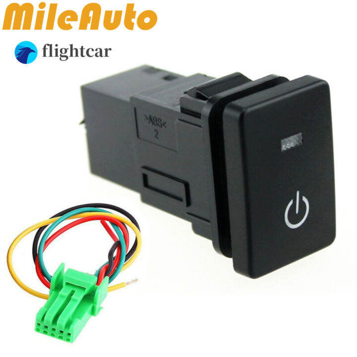 flightcar LED Power Lights Push Button Switch Replacement For Toyota ...