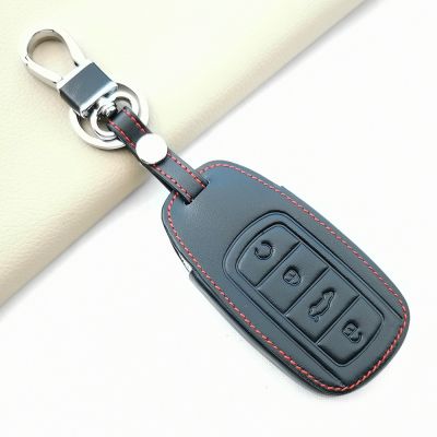 №✳ For Chery Tiggo 8 Pro Leather Key Case Car Key Cover For Chery Tiggo 7 Pro 8 PLUS Arrizo 5 4 Button Key Holder Keychain