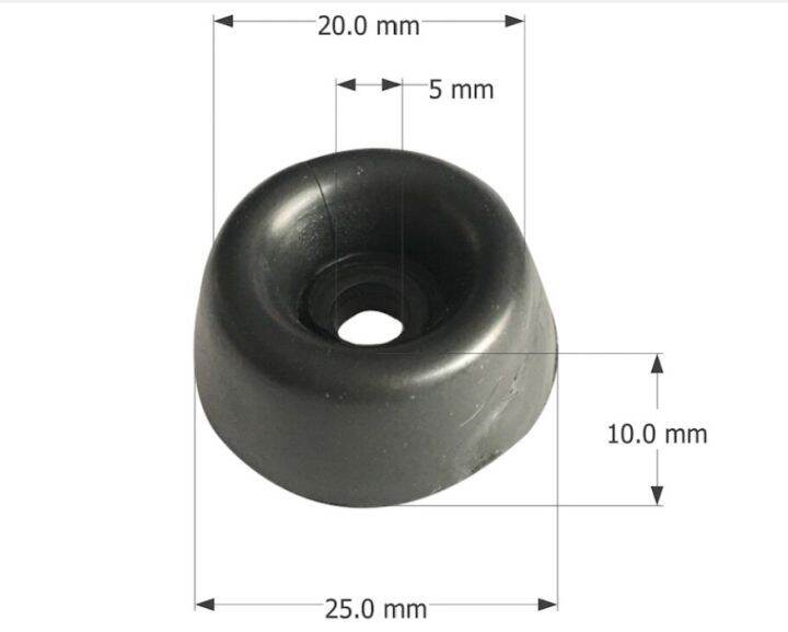 รองกล่องพลาสติก-pvc-ขนาด-24x20x10-mm-อุปกรณ์ตู้แร็ค-อุปกรณ์แร็ค-รองกล่อง-ลูกยางประตู-ลูกยางตู้ลำโพง-รองกันกระแทก-กันกระแทกประตู