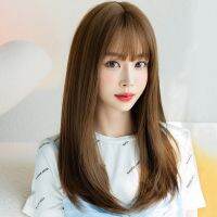 7jhh WIGS C-0329 ใหม่ หมวกคลุมผม ผมยาวตรง ฟูจําลอง สําหรับผู้หญิง ijh