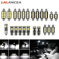 LAlancea 23ชิ้น Led สำหรับภายในรถยนต์ T10หลอดไฟ5050 Canbus มองหลังหีบฝาทรงโค้งชุดไฟแบ็คไลท์ Led ป้ายทะเบียนรถ【fast】