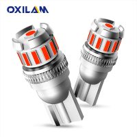 OXILAM หลอดไฟ LED T10 W5W 2ชิ้นสำหรับไฟเบรคไฟเก๋งสีแดง LED สำหรับ Mazda CX-5 CX-7 Opel Astra Mokka Corsa Zafira