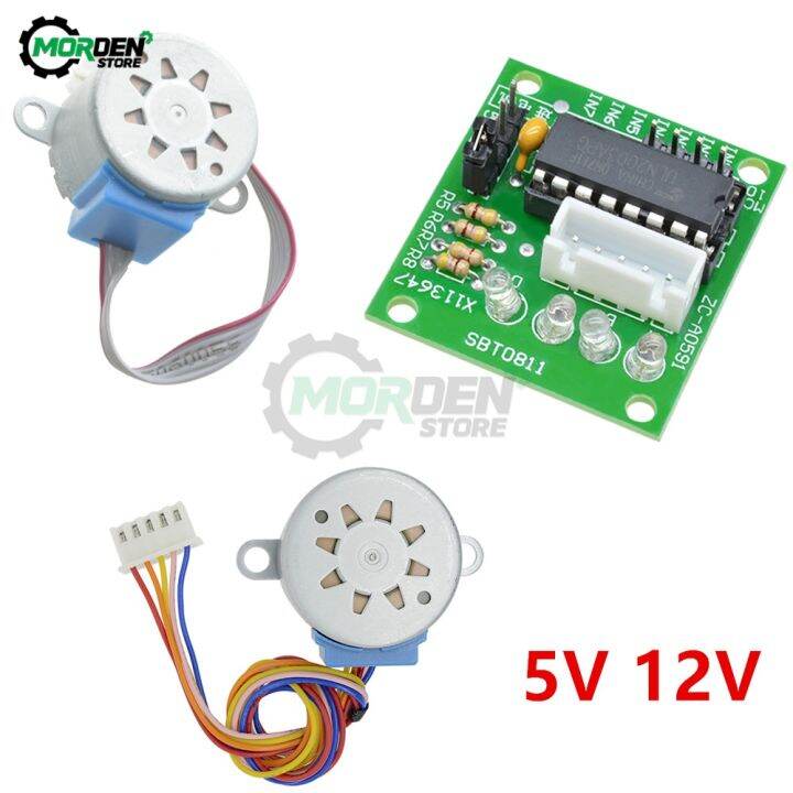 1 Set Uln2003 Driver Board Module 28byj 48 5v 12v Reduction Gear Stepper Motor 4 Phase Step