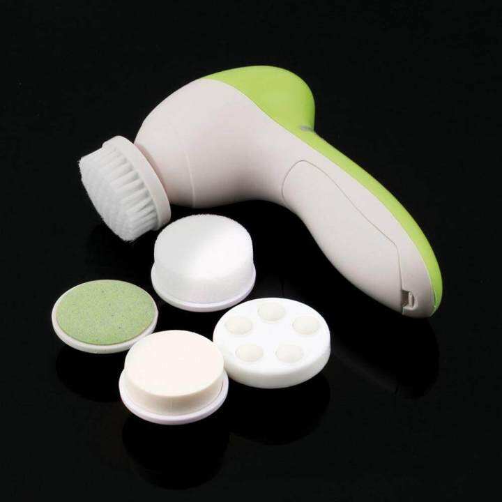 5-in-1-electric-facial-cleanser-เครื่องทำความสะอาดรูขุมขนบนใบหน้า-body-cleansing-massage-แปรงนวดผิวขนาดเล็ก-แปรงนวดนวด-นวดหน้า-ทำความสะอาดรูขุมขน-ทำความสะอาดร่างกาย-ผิวสวย