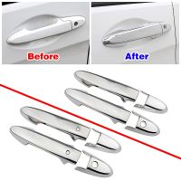 For Honda HR-V HRV 2014-2019 Car Exterior Modify Refit Chrome Door Handle Cover Decoration Trim Protection Sticker