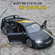Mô hình siêu xe kim loại Audi R8 V10 Plus tỷ lệ 1 32