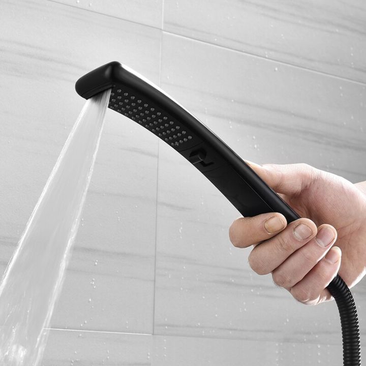 high-quality-bathroom-square-abs-black-lacquer-bathroom-high-pressure-hand-shower-set-with-shower-amp-hose-bathroom-accessories-by-hs2023