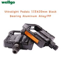 Wellgo F265 F178 Ultralightเหยียบ 115X20 มม.สีดำแบริ่งอลูมิเนียม/PPพับMTBจักรยานเสือภูเขาจักรยานอะไหล่-nxfnxfnxghnxgb