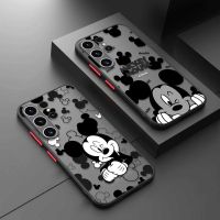 BGF Mickey Minnie S23 S22 S21 S20 Ultra S10 S9 S10e 5G Note 8 9 10 20 Matte Fundas