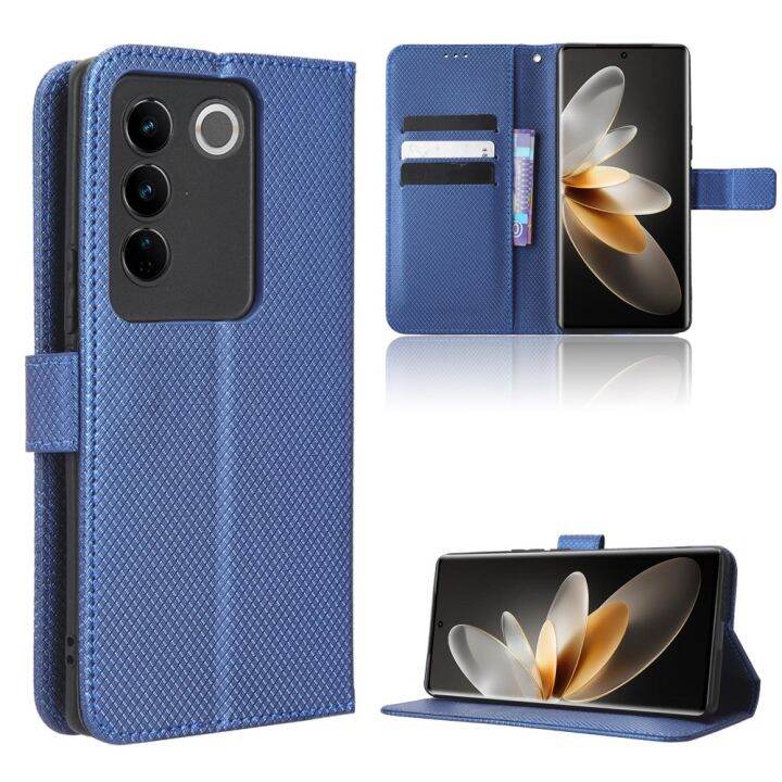 เคส-v27สำหรับ-vivo-เคสแท่นวางโทรศัพท์แบบฝาพับเคส-vivo-v27-pro-เคส-pu-หนังกลับแบบกระเป๋าสตางค์