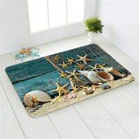 Ocean Carpet Kitchen Mat Entrance Doormat Bedroom Floor Hippocampus Sea Turtle Starfish Living Room Carpet Anti-slip Rug