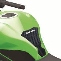 Topnew 2023สำหรับ Kawasaki แผ่นรองด้านข้างสำหรับถังเชื้อเพลิงรถมอเตอร์ไซค์ ZX4 ZX4R ZX-4R ที่ยึดเข่าสติกเกอร์ป้องกัน