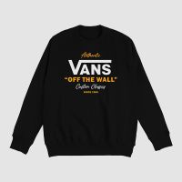 เสื้อกันหนาวลําลอง แขนยาว คอกลม พิมพ์ลาย Vans Motif DTF สําหรับผู้ชาย และผู้หญิง