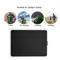 ZZOOI 12V Solar Panel Car-mounted Charger Waterproof Battery Charging Quick Charge Accessory for Emergency Motorcycle