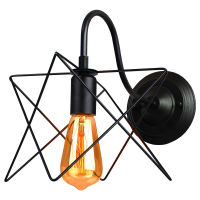 Vintage Led Wall Light Retro Loft Industrial Wall Lamp Black E27 Iron Simple lampshade Cage Guard Sconce Indoor Lighting Fixture