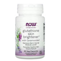 NOW Foods Solutions Glutathione Skin Brightener 30 Veg Capsules