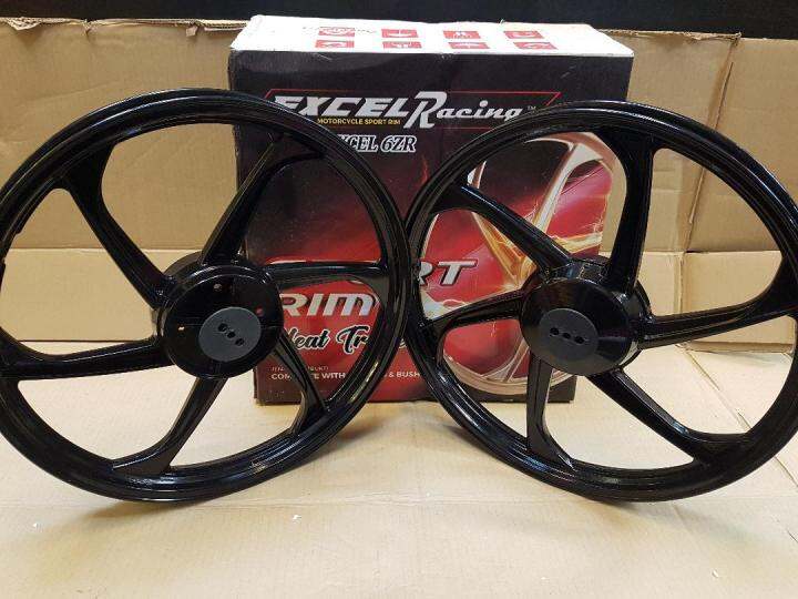 EXCEL EX5 SPORT RIM ( 6L ) ( BLACK ) with bearing and bush | Lazada