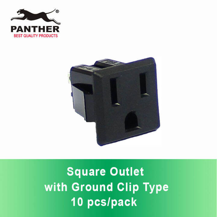 Square Outlet with Ground Clip Type Lazada PH