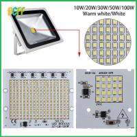 DCFF โคมไฟฟลัดไลท์สำหรับไดร์เวอร์อินพุต220V 1ชิ้นสมาร์ทไอซีลูกปัดชิป LED SMD2835