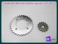 #สเตอร์หน้า 14 ฟัน #สเตอร์หลัง 30 ฟัน(เซ็ท 2 ชิ้น) // Yamaha RX100 Front and Rear Sprocket​ 14T 30T "JOMTHAI"