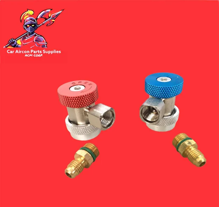 Car aircon Quick Release HIGH & LOW HEAVY DUTY COUPLER 134a adaptor for