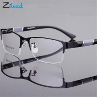 【New】 Zilead Half Frame สายตาสั้น Glassse Ultrlight Clear เลนส์ผู้ชายธุรกิจสายตาสั้นแว่นตา Prescription สายตาสั้นแว่นตา0 1 1.5 6