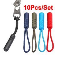 10Pcs Zippers Pull Head PVC End Fit Rope Suitcase Bags Tent Backpack Zipper Cords Tag Replacement Clip for Broken Buckle Fixer Door Hardware Locks Fab