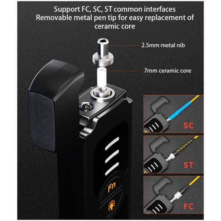 fiber-optic-tester-pen-type-red-light-visual-fault-locator-rechargeable-optical-cable-test-optical-power-meter-5mw