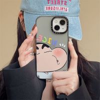 เคส iphone ins ไฟฟ้าการ์ตูนน่ารักดินสอสีชินจังแอปเปิ้ล 14/13promax เคสโทรศัพท์มือถือ iPhone11/12