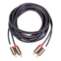 2RCA to 2 RCA Male to Male Audio Cable Gold-Plated RCA Audio Cable for Home Theater DVD TV CD Amplifier Sound Box