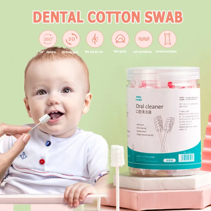 Baby Cotton Swab Mouth Tongue Cleaner Oral Cleaner