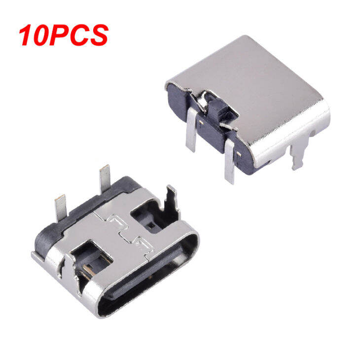 10Pcs 2 Pin Micro Type C Connector Socket USB 3.1 TypeC Female Power Jack Dock Lazada.co.th