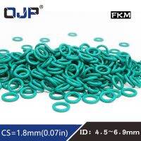 10PCS/lot Fluorine rubber Green FKM O ring Seal 1.8mm Thickness ID4.5/4.87/5/5.15/5.3/5.6/6/6.3/6.7/6.9mm Seal Oil Gasket Washer Gas Stove Parts Acces