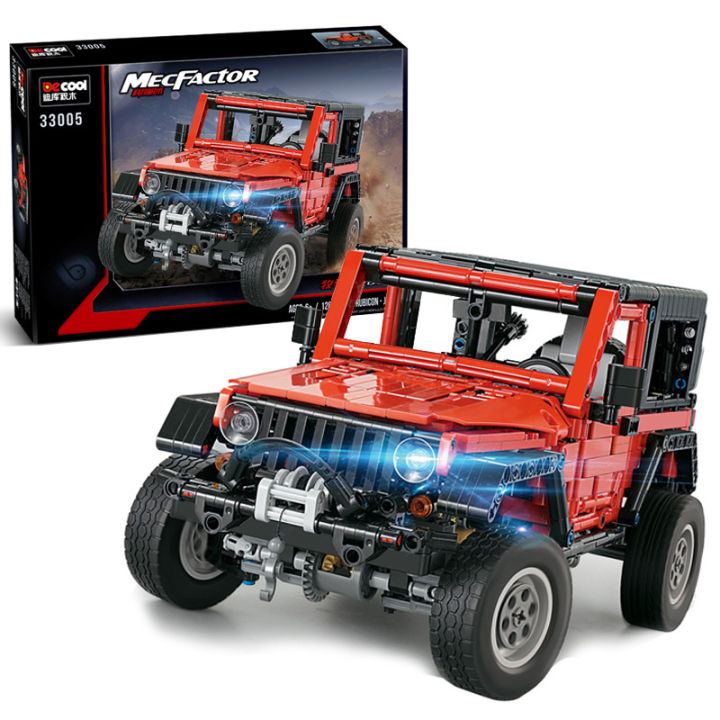 Copy LEGO Dicoku MOC-8863 Arakawa Wrangler Jeep off-road vehicle ...