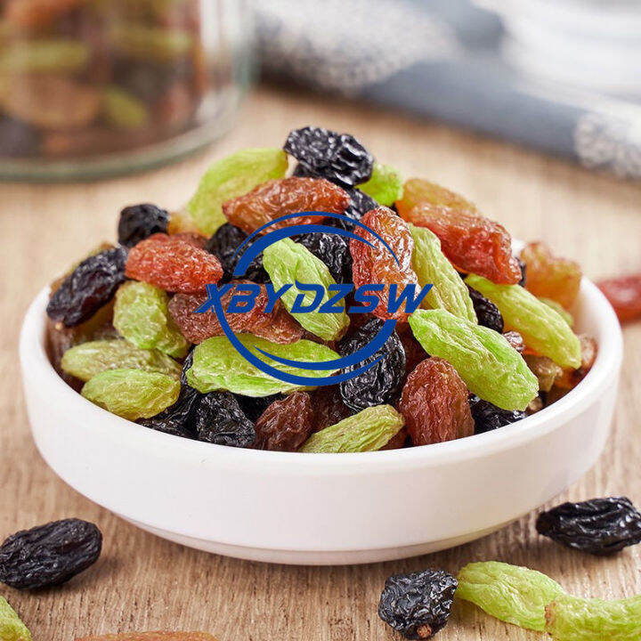 xbydzsw-ลูกเกดสี่สี-turpan-large-grain-seedless-raisin-dried-snack-dried-fruit-500g-ถุง