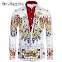 YYYY Other Cosplay The King Elvis Presley 3D Shirt Hawaii Shirt Men Summer Long Sleeve Shirt Men Shirt Men Shirts 2022 Oversize Kadesh, Masculine,