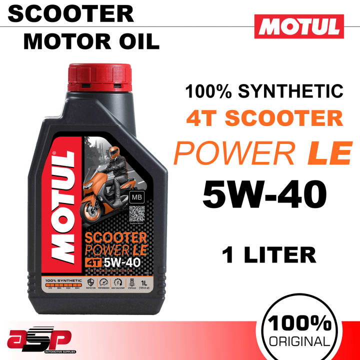 Motul Power Le 4t 5w40 Fully Synthetic Scooter Oil Liter Lazada Ph 0422