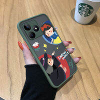 GGK สำหรับ Realme C53 Realme Narzo เคสโทรศัพท์ N53การ์ตูนเจ้าหญิงน่ารักและแม่มดน่ารักขอบนิ่มมีน้ำค้างแข็งโปร่งใสแข็งผู้หญิงพลาดเคสป้องกันกล้องคลุมทั้งหมดกันกระแทก