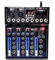 NEW A-ONE มิกเซอร์ 4ช่อง Live Mixing Studio Audio Sound Mixer Console USB ฺBLUETOOTH รุ่น F-4 BT USB