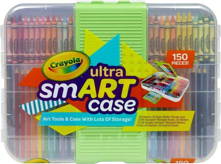 crayola-smart-case-art-set-for-kids-art-supplies-gift-150-pieces-ราคา-1-590-บาท