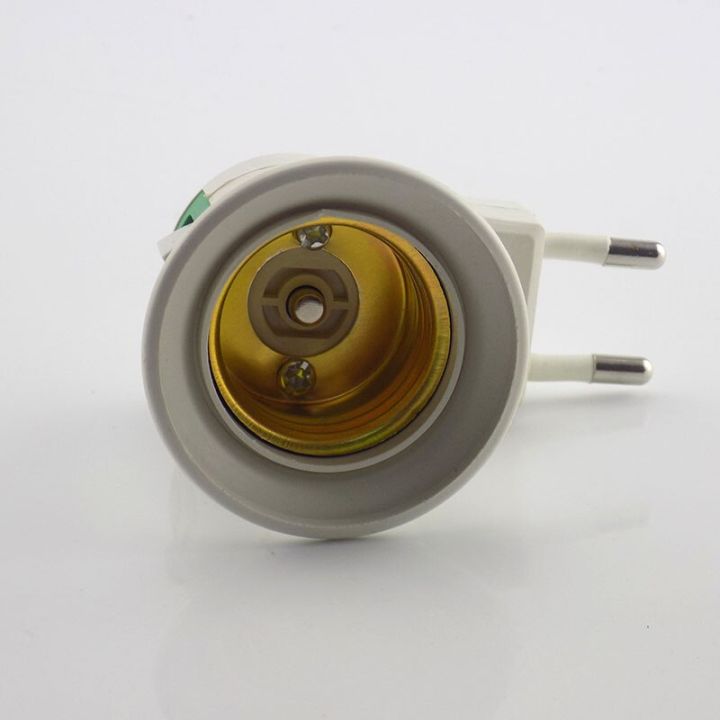 ตัวแปลงโคมไฟอะแดปเตอร์หลอดไฟไฟ-led-แบบ-e27ตัวแปลงฐานเป็นไฟกระแสสลับ110v-220v-สวิตช์เปิด-ปิดปลั๊ก-eu