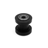 Uxcell 8mm Hole Chain Roller Pulley Slider Tensioner Wheel Guide Black for Motorcycle