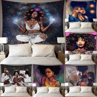 ♀❀ African woman background wall tapestry Background cloth Tapestry home decoration mural 95x73cm